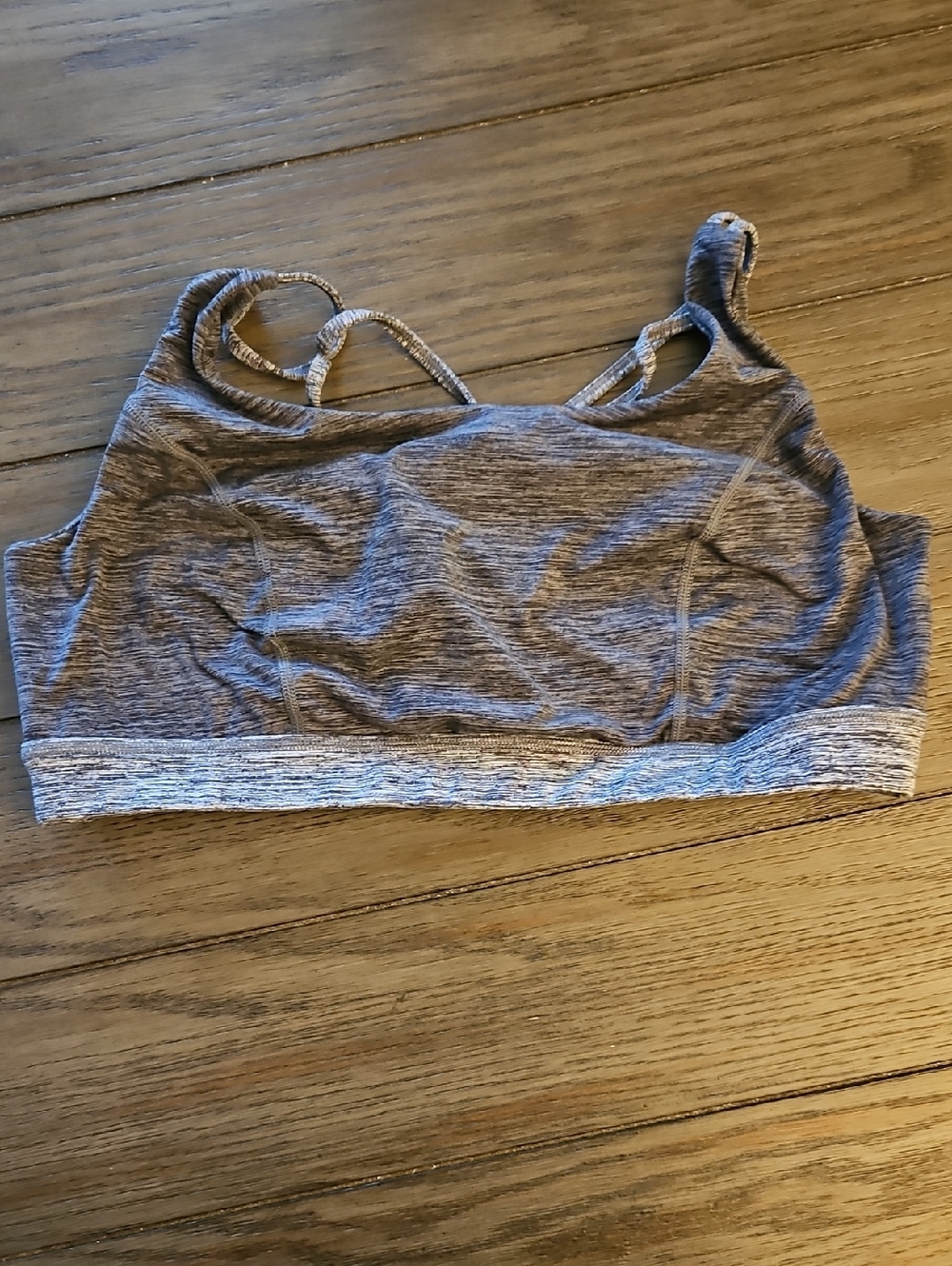 torrid Gray Heather Double-Strap Seamless Sports Bra